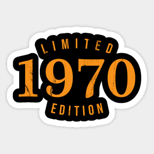 1970 Limited Edition 51st Birthday Party Shirt Sticker